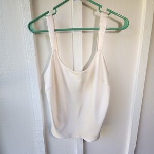 Lafayette 148 White Ivory Silk Cami Tank Top Elegant Cream Size 6